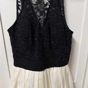 B Darlin Black Lace Dress size 9/10
